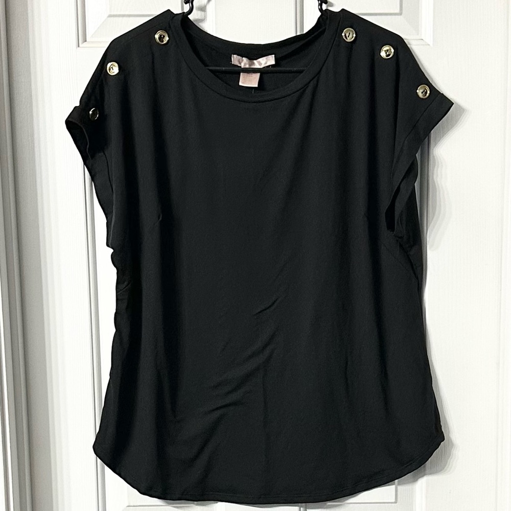 Women's Blouse with Button Accents